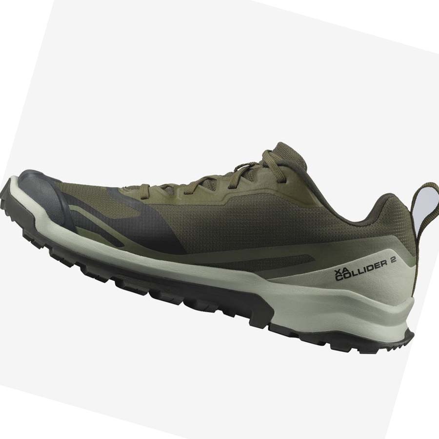 Tenis Para Trail Running Salomon XA COLLIDER 2 Hombre Verde Oliva | MX 3535BEX